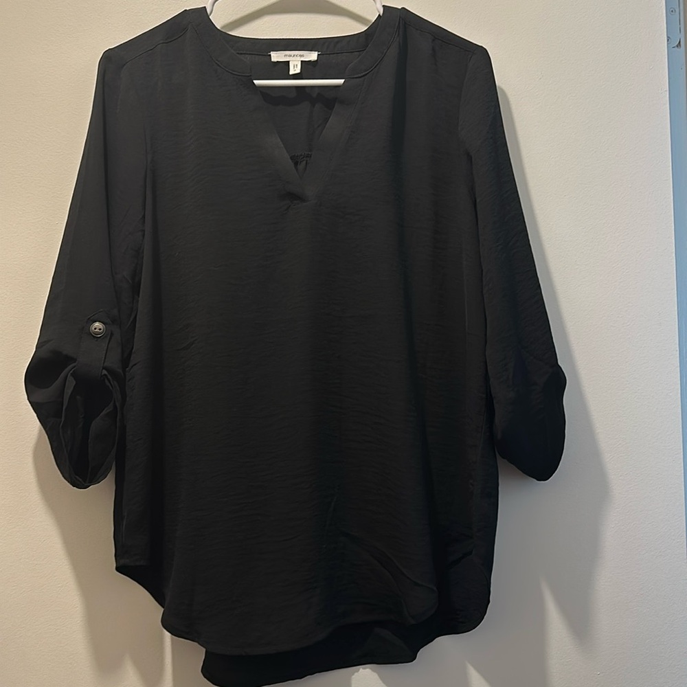 Black quarter sleeve shirt